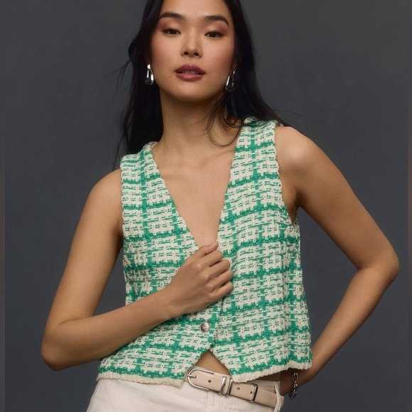 Anthropologie Sweaters - Anthropologie Tweed Sweater Vest
